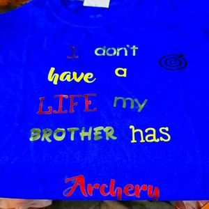 ARCHERY shirt sibling Brother kids 6/7